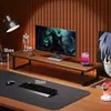 Soporte para monitor de computadora, elevador de monitor para escritorio, organizador de escritorio para juegos, base elevada para almacenamiento de pantalla de portátil