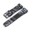 Suministro directo de fábrica transfronterizo popular camuflaje alta calidad correa de caucho de silicona correa de 22 mm correa de silicona al por mayor en stock
