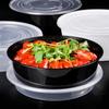 Caixa de Almoço Descartável Redonda 2500ml, Tigela Grande para Levar com Lagosta, Tigela para Embalagem, Caixa para Fast Food, Tigela para Sopa de Hot Pot