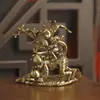 Nuevos Adornos de Latón Retro del Zodiaco Mono Mono Robando Melocotones Adornos de Mono de Cobre Decoración de Escritorio Artesanías de Cobre