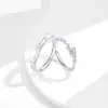Anillos de Pareja Viaje Planeta Hombres y Mujeres Moda Ins Versátiles Lujo Ligero Anillos a Juego Circonita Abiertos Ajustables Anillos para Dedos Venta al por Mayor