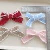 Borda de gancho lã tricotada gravata borboleta manual sapatos meias luvas acessórios decorativos diy acessórios de cabelo infantil acessórios de vestuário