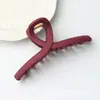 Grampo de Cabelo de Silicone com Acabamento Premium para Penteados, Presilha de Cabelo Leve de Borracha Macia Cor Sólida Estilo Tubarão, Acessório de Cabelo Simples com Textura de Borracha