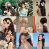 Pinza Floral para el Cabello de Playa para Mujer, Pinza Lateral de Gama Alta con Sentido de Atmósfera, Pinza de Flor de Phalaenopsis, Pinza Versátil para el Flequillo con un Toque de Lujo