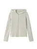 Chaqueta de Lana Cálida con Capucha de Felpa y Doble Cremallera para Mujer 2026 Otoño Invierno Nuevo Delgado Simple Casual Versátil Superior