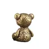 Figura Creativa de Oso de Latón, Decoración Personalizada para Escritorio de Oficina en Casa, Mascota de Té, Adorno de Oso de Cobre, Artesanía Estilo Vintage