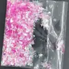 Atacado de fábrica fragmentos irregulares de pet cor de papel de doce fragmentos de vidro de cor mágica papel de vidro para unha