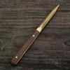 Conjunto Seis Cavalheiros para Cerimônia do Chá em Cobre e Madeira Acessórios para Chá Kung Fu Caneta para Manutenção de Bule de Pau-Rosa Ébano Pinça para Chá Garfo para Xícara Faca para Chá