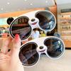 Óculos de Sol Polarizados de Silicone com Tema Panda para Esportes ao Ar Livre, Proteção para os Olhos, Protetor Solar, Anti-Ultravioleta, Estilo Infantil, Óculos de Sol Super Fofos para Crianças