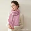Braga de Cuello Cálida de Color Sólido 100% Cachemira Cepillada Versátil Moderna Simple Unisex Otoño/Invierno Bufanda de Cachemira