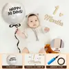 Accesorios para Fotos de Bebé Niño Luna Llena Globo Bebé de 100 Días Decoración del Hogar Tela de Fondo 100 Decoraciones