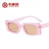 Moda europea y americana 2021 nuevas gafas de sol cuadradas con flores simples y cómodas gafas de sol ins gafas de sol de moda transfronterizas
