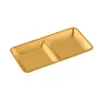 Molheira de Aço Inoxidável 304 Estilo Coreano para Churrasco, Molheira para Molho, Molheira para Condimento de Panela Quente, Pratinho com Dois ou Três Compartimentos
