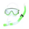 Gafas de Buceo Integradas para Adultos con Marco Grande, Máscara, Snorkel Semi-Seco Impermeable, Set de Equipo de Snorkel