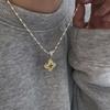 Collar de plata de ley S925 con cuentas de arroz y flores italianas, cadena de clavícula para hombres y mujeres, cadena de alta moda 2023, nuevo