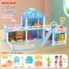 Amazon Casa de Bonecas DIY Crianças Menina Princesa Grande Castelo Villa Casa Presente de Aniversário Casa de Brinquedo Brinquedos