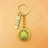 Estilo Étnico Chino Brújula Joyería Llavero Colgante Accesorios Metálicos Pequeño Regalo Decoración Colgante Unisex Venta al por Mayor