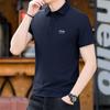 Camiseta casual de manga corta con solapa para hombre, nueva de primavera y verano, corte holgado, seda helada de secado rápido POLOPS5280