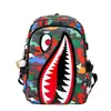 Nueva Moda Camuflaje Tiburón Gran Capacidad Estudiante Mochila Escolar Gran Capacidad Ligera Casual Mochila de Viaje