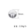 Accesorios de Cuentas DIY Acrílico Transparente Agujero Recto Cuentas de Luz Cortina de Cuentas Cristal Blanco Cuentas Sueltas Pulsera Cuentas Redondas Accesorios de Joyería