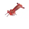 Figura Realista de Camarón Modelo Mini de Animal Marino Juguete de Plástico PVC Vida Marina Decoración de Criatura Marina Colorida para Hogar Oficina y Habitaciones Infantiles E