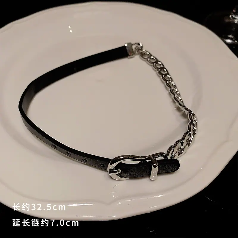 GM0518银色链条项链