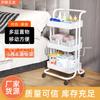Carrito de almacenamiento móvil para el hogar, Estante de almacenamiento para peluquería y uñas, Carrito de salón de belleza multicapa al por mayor