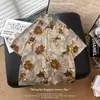 2026 Nuevo Estilo de Verano Camisa Floral de Seda Helada Fresca para Hombre Retro Holgada Moderna Floral Casual de Manga Corta