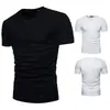 Aliexpress Mais Vendido Transfronteiriço Verão 2024 Novo Camiseta Masculina Plus Size Rasgada Manga Curta Q06