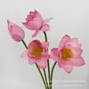 Flores de Loto 3D Impresas de Alta Calidad Estilo Chino Nuevo, Hojas de Loto, Frutos de Loto, Flores Artificiales, Accesorios para Fotos, Artículos Decorativos, Textiles para el Hogar