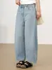 Jeans Cropped Retro Azul Claro Lavado Rasgado de Cintura Alta Novo de Verão para Mulheres Baixas, Estilo Coreano, Transfronteiriço