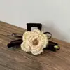 Dulce Flor de Lana con Pinza, Nuevo Estilo de Moda, Pinza para el Cabello de Gama Alta en la Parte Trasera de la Cabeza, Pinza de Tiburón Afelpada con Gran Volumen de Cabello