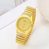 Reloj de Pulsera al por Mayor Banda Elástica Reloj para Personas Mayores Banda Elástica Reloj de Regalo Casual de Cuarzo Par de Relojes para Hombre y Mujer