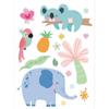 Adesivo de Parede Decorativo Animal de Desenho Animado Transfronteiriço para Quarto de Bebê Quarto Infantil Cenário Decorativo Quente Adesivo de Parede