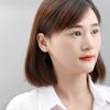 Versión Coreana Aguja de Plata S925 Aretes Simples de Tuerca para Mujer, Aretes Versátiles de Cisne de Lujo Ligero de Moda Retro, Aretes Dulces para Estudiante de Moda