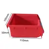 Gancho para Tablero Perforado con Ranuras y Agujeros Cuadrados Caja de Pared para Herramientas Estante de Almacenamiento para Tablero Perforado Caja de Tornillos Estante de Almacenamiento Caja de Plástico Tablero Perforado