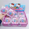 Tampas de Lápis Desenho Gato KT Pacote com 6, Protetores e Extensores de Lápis com Design de Garrafa para Bebida Triturada em Forma de Urso, Material de Papelaria
