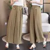 Pantalones Cropped Ajustados a Medida para Mujer, Estilo Delgado de Otoño, Moda 2026, Pantalones Casuales de Tencel de Cintura Alta