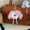 Celebridade da Internet Fofa Boneca de Cabelo Cacheado Chaveiro Desenho Animado Boneca Fofa Pingente de Mochila Feminina Brinquedo Feio-Bonito Decoração Presente