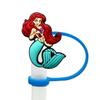 Série de sereia bonito desenho animado personalidade palha poeira plug bar festa festa silicone palha boné