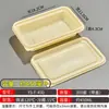 Caixa de Almoço Descartável Biodegradável, Caixa Quadrada para Levar de Amido de Milho, Bento Estilo Japonês e Americano, Caixa para Refeição Leve