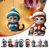 Ornamentos Criativos de Gatinho de Natal Transfronteiriços Pingentes de Carro Pingentes de Mochila Árvore de Natal Decorações para Casa