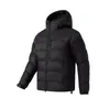 Chaqueta de plumón con capucha funcional acanalada para hombre, estilo montaña, para invierno, 13521