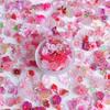 Popular on-line popular rosa vermelho misto cor de unhas acessórios resina decorações bonitos diy Camellia borboleta acessórios