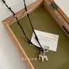 [Boa Sorte Espera] Edição Ano Novo do Cavalo, Moda de Luxo de Nicho Leve Exquisito Versátil Resistente Colar com Pingente de Cavalo