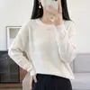 Ropa de mujer de talla grande hecha a medida desde la fábrica de origen, tops de diseño irregular para mujeres de talla grande, prendas de punto holgadas caladas