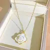 Nuevo producto transfronterizo: Collar sencillo y único de microincrustaciones de diamantes completos para mujer, diseño fresco, popular en línea, exquisito accesorio de cadena para la clavícula