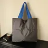Bolsa Nuvem Estilo Japonês, Bolsa Tote de Ombro Dobrável Portátil para Armazenamento, Bolsa de Compras com Zíper de Grande Capacidade, Impermeável