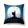 Funda de almohada de Halloween Tc613 Almohada Lumbar para Coche Funda de Cojín de Calabaza para Sofá Funda de Almohada para Oficina Hogar Sala de Estar