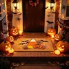 Amazon temu nuevo artículo popular de Halloween alfombrilla de suelo imitación palmera de coco entrada duradera resistente a la suciedad resistente al desgaste felpudo